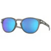 Occhiali Da Sole Oakley Latch Montatura Matte Grey Ink Lente Sapphire Polarized