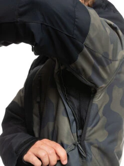 Giacca Snowboard Uomo Quiksilver Mission Printed Block -Bunbyn Snow Negozio 3 24